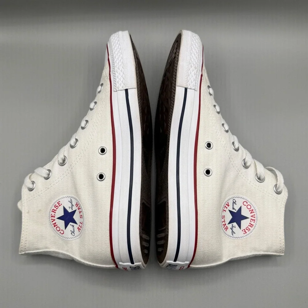 Converse Chuck Taylor All Star High Top Sneakers White Canvas Mens 5 Womens 7 - Picture 11 of 16